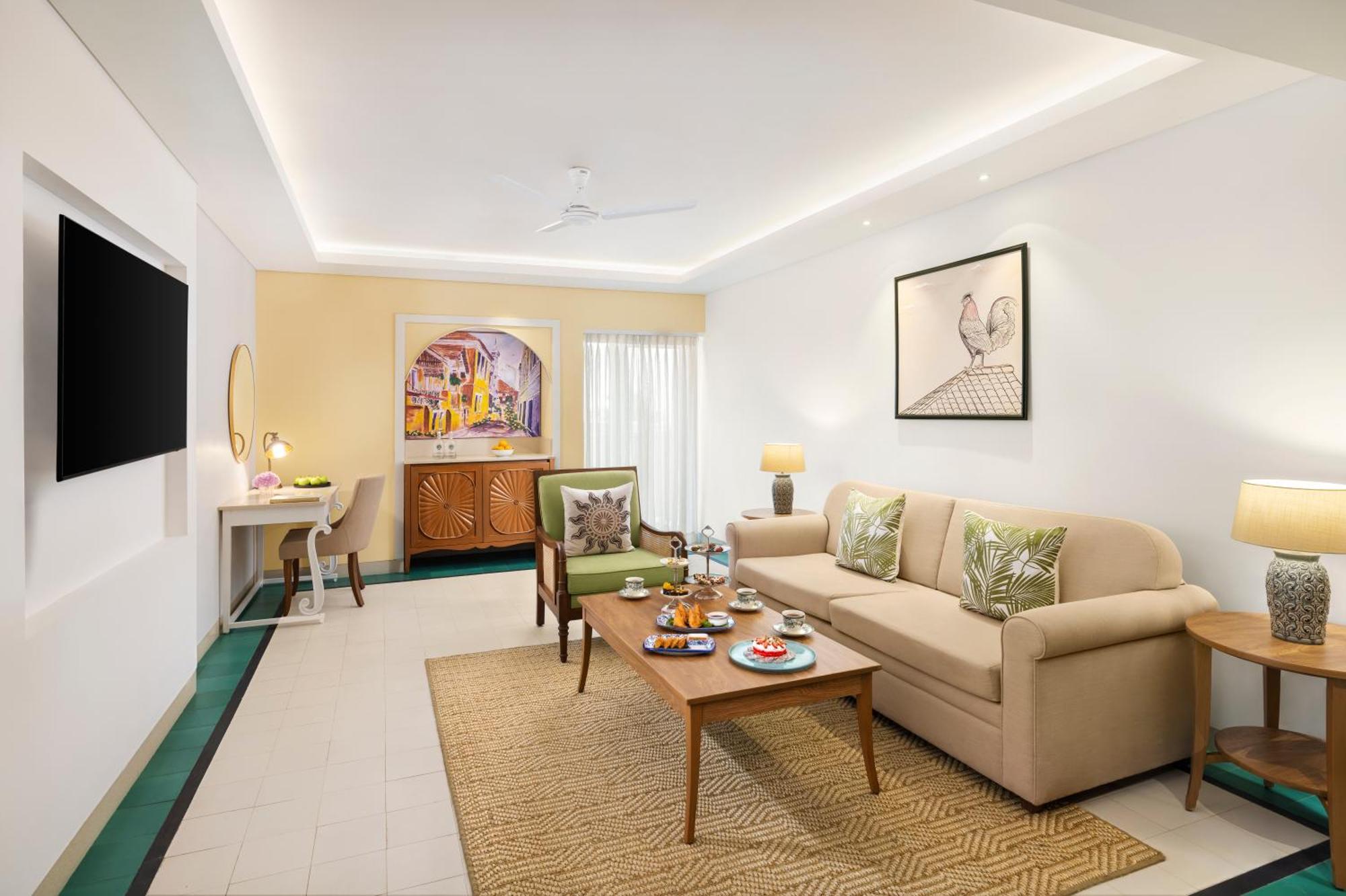 Taj Cidade De Goa Heritage, Goa Santa Cruz Esterno foto Living room